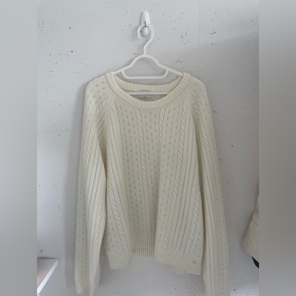 Aritzia White Knit Sweater - Picture 1 of 3